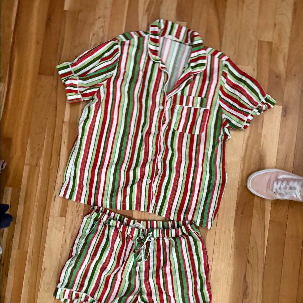 Printfresh Festive Striped Pajama Set - image 2